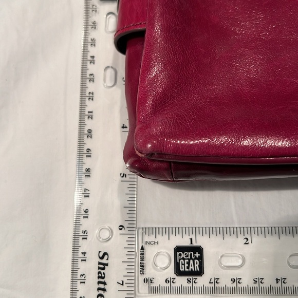 Vintage Leather Wristlet Rustic Red - Picture 2 of 7